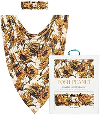 posh peanut double sided swaddle