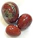 Set of 3 Natural Red Jasper Eggs Kegel Exercise Weights Texas Hidden Gems