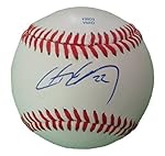 New York Yankees Chris Carter Autographed Hand Signed Baseball with Proof Photo, Milwaukee Brewers, Houston Astros, Oakland Athletics, COA