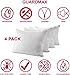 Guardmax Jersey Knitted Pillow Protector with Zipper Standard Size - 4 Pack -100% Waterproof, Bed Bug Proof, Dust Mite Proof, & Hypoallergenic Pillow Covers - Premium Zippered Pillow Cases. (20 X 26)