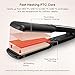 Hair Straightener Flat Iron with Wider 1.65 in Floating Plate, Anjou Professional Hair Straightener with PTC Core and Tourmaline Ceramic, 30 Minutes Shut-Off, Dual Voltage