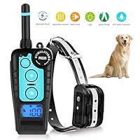 TEMEISI Dog Training Collar, 1800ft Remote Dog Shock Collar, NO Hurt,IPX7 Level Waterproof and Rechargeable,with Beep/Vibration/Shock Electronic Collar Modes for Small Medium Large Dogs