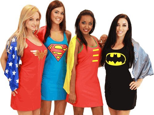 DC Comics Tank Dress with Detachable Cape