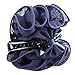 Bluelans Pack of 5 Women's Hair Clip Beautiful Korean Chiffon Rose Bow Hair Claw Clip Gorgeous Hair Accessory (5pcs (black,blue,beige,pink,red))