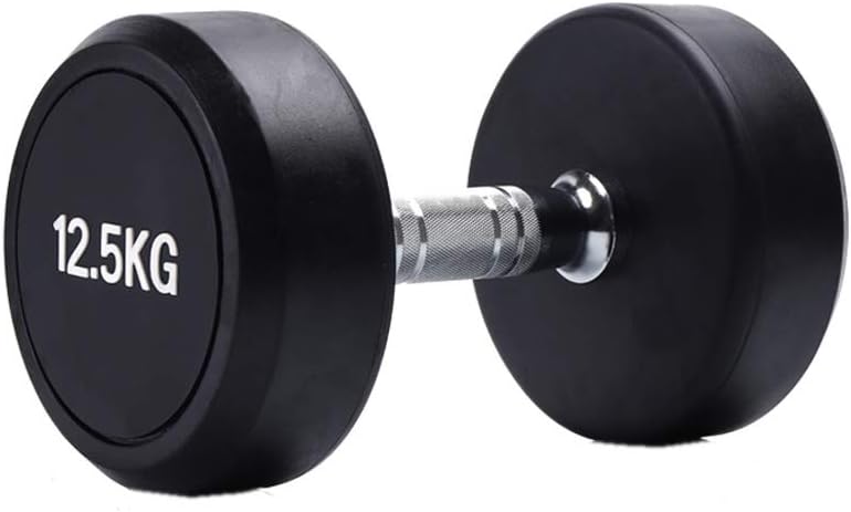 LSE Dumbbells Fitness Dumbbell Rubber Steel Ergonomic Comfortable Grip Portable Fitness Equipment for Core and Strength Training Exercise Weights Weight Lifting