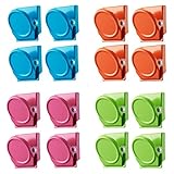 16-Piece Magnetic Metal Clip, Magnets Clips, Refrigerator Whiteboard Wall Magnetic Memo Note Clip Metal Clip