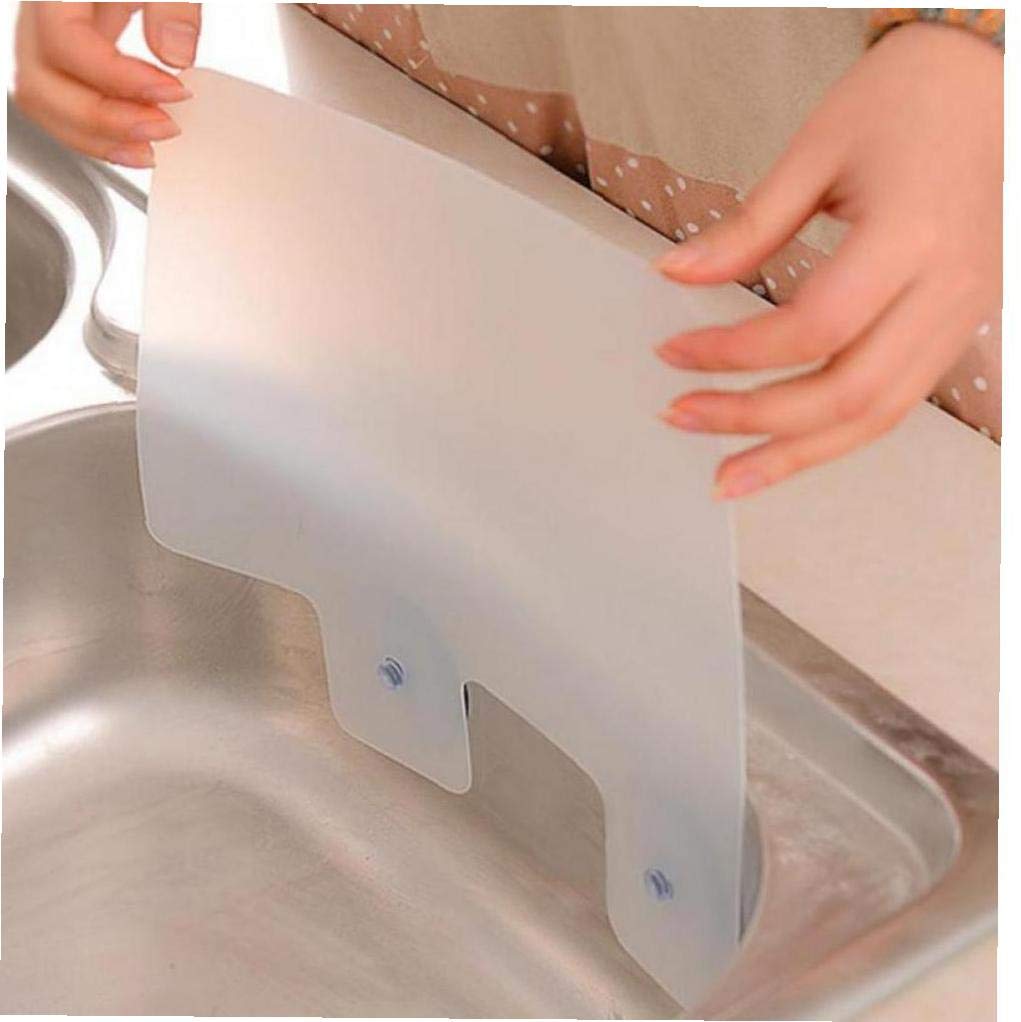 Silicone Sink Water Splash Guard with Suction Cups for Kitchen and Bathroom