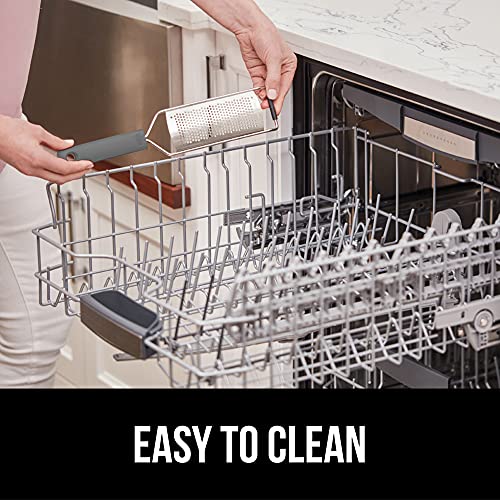 Gorilla Grip Sharp Stainless Steel Zester, Citrus Lemon, Ginger and