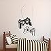 Gamer Wall Decal – Joystick Controller Vinyl Sticker for Boys Bedroom, Game Zone, or Playroom – Removable Mural Decoration for Kids Gaming Space or Teen Entertainment Area Y-209 (Black, 42x70cm)