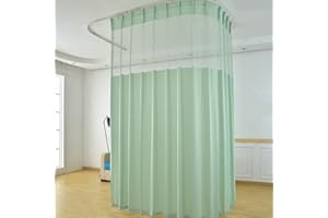 TTZ Hospital Curtain with Flat Hooks for Hospital Medical Clinic SPA Lab Cubicle Curtain Divider Privacy Screen (Color : Dark Green, Size : 1*(9ft Wide x8ft Tall))