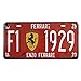 Uniquelover Ferrari F1-1929 Retro Vintage Auto License Plate Tin Sign Size 12