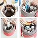 Travel Cosmetic Bags Barrel Makeup Bag,Women&Girls Portable Foldable Cases,EUOW Multifunctional Toiletry Bucket Bags Round Organizer Storage Pocket Soft Collapsible(Rosered)