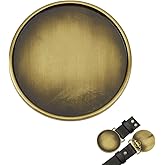 BENECREAT Replacement Belt Buckle, Alloy Western Cowboy Oval Vintage Belt Buckle, Blank Strap Top with Pin, Fits 4.4cm Strap