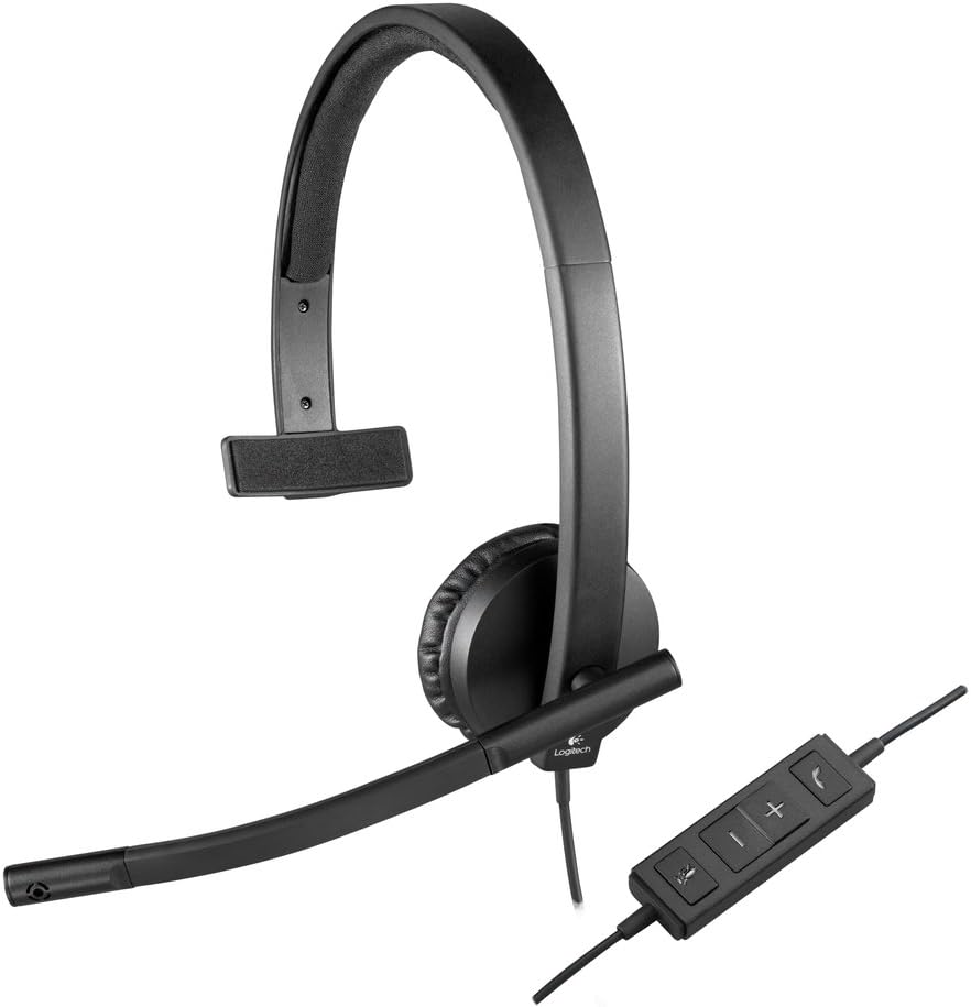 Logitech H570e USB Mono Headset, Black, 165*172*50mm - Image 3
