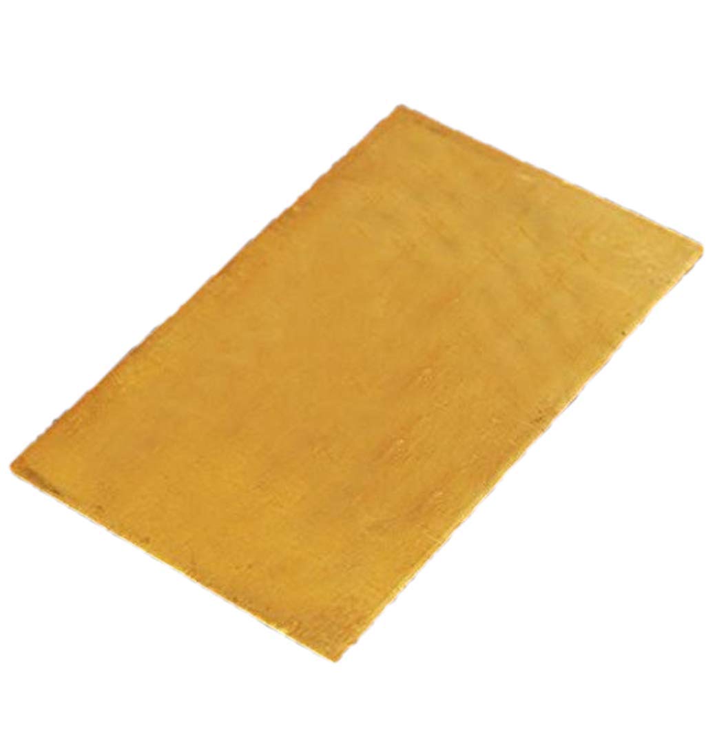 MASUNN 3mmx60mmx100mm Brass Sheet Plate Industry DIY Experiment Sheet