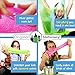 Glitter Glue Slime Supplies Kit for Boys and Girls [NEON COLORS, WASHABLE] Great Stuff for Kids [SLIME ACTIVATOR INCLUDED] Clear Glue Set For Making Red Blue Pink Green Yellow Purple Slimes