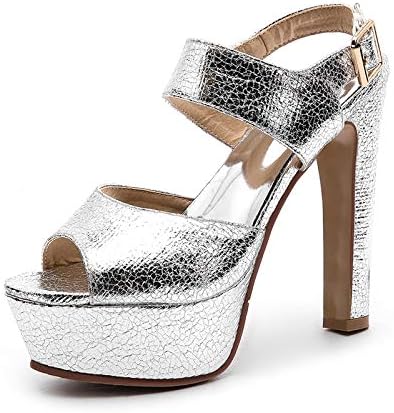 HOESCZS 2018 Fashion Large Size 32-43 Women Shoes Woman Platform high-heeled Buckle Strap Girls Sandals Fashion Shoe