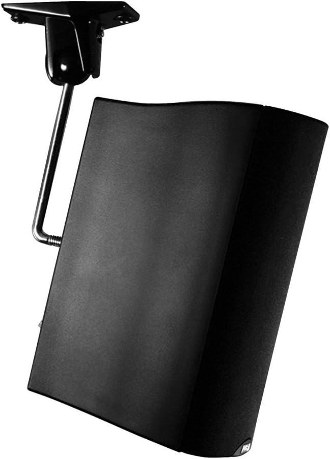 OmniMount 10.0 Wall and Ceiling Audio Mount - Black with Stainless Steel