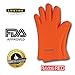 RAVING RED: Ultimate Protective Heat Resistant & Waterproof Silicone BBQ Grilling Gloves, Extra Thick, Comfortable and Convenient, Handling All High Temperature Food, Best For Indoor & Outdoor, Cooking, Baking, Smoking, Oven, Frying, Potholer,