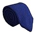 Men Royal Blue Slim cut Knit Neck Ties Unique Fashion Winter Necktie for Husband
