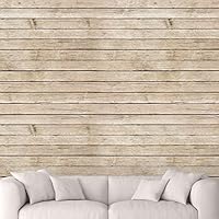 Wall Mural Vintage Wood Plank Removable Self-Adhesive Wallpaper Wall Decoration for Bedroom Living Room - 66x96 inches