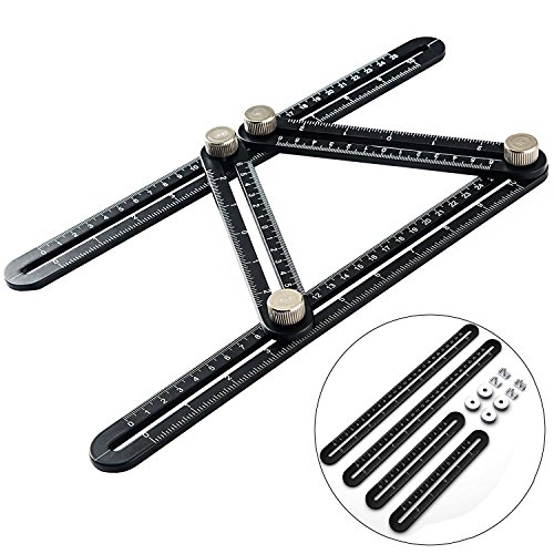 Multi angle measuring ruler, wowgo premium aluminum all…
