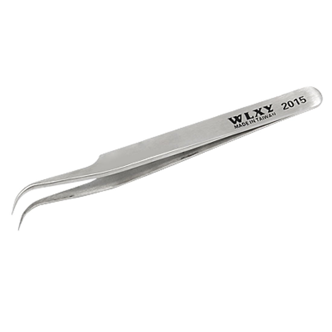Sourcingmap Bent Curved Tip Tweezers Hand Tool for Crafting Repairing