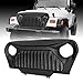 ICARS Black Front Matte Front Gladiator Grille Cover Vader Grill w/Mesh Inserts for 1997-2006 Jeep Wrangler TJ & Unlimited