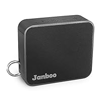 Janboo Portable Wireless Bluetooth V4.2 Speaker,with 6W Driver Enhanced Bass 33ft Bluetooth Range 10-Hours Playtime Built-in Mic,IPX6 Waterproof for Shower Home Outdoor Beach (Black)