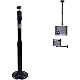 NVRTTRR Extendable Projector Mount, Projector Ceiling Mount Adjustable 360&deg; Angle, Black (11.4-16.1inch)