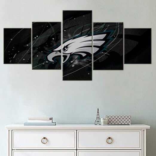 Amazon Com Black And White Wall Art Philadelphia Eagles Paintings