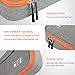 Electronics Bag, Jelly Comb Electronic Accessories Travel Cable Organizer Waterproof Cord Storage Bag for Cables, iPad (Up to 11''),Power Bank, USB Flash Drive and More-(Orange and Gray, 11in)