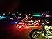 Kingshowstar 12pc Motorcycle LED Light Kit Strips with Waterproof Remote Multi-Color Accent Glow Neon Lights Lamp Motorbike Light