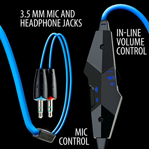 image for ENHANCE GX-H3 Computer Gaming Headset Microphone & in-Line Controls - 