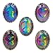 FROG SAC 12 Oval Mood Rings for Girls - VSCO Girl Color Changing Adjustable Mood Ring Set - Tie Dye Birthday Party Favors Easter Basket Stuffers for Kids
