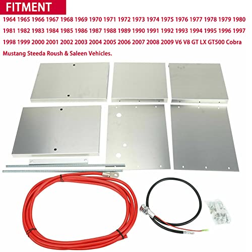 Complete Aluminum Battery Box Relocation Kit Compatible with 19792014