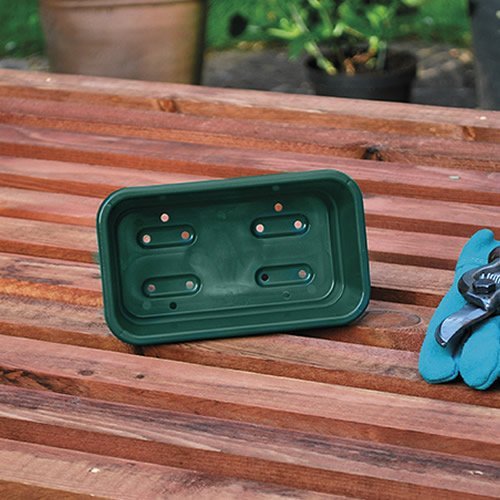 10 X GARLAND MINI SEED TRAY GREEN GARDEN GREENHOUSE HYDROPONICS 17X10X5CM G35