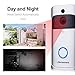 Wireless Doorbell WiFi Smart Video Doorbell 720P HD Smart Security Camera Doorbell With Realtime Push Alerts Watchdog Surveillance System Night Vision (Batteries Not Included)