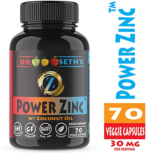 Premium Zinc Supplement in Organic Sunflower Oil & Coconut Oil - Zinc Picolinate ~70CT~ Zinc for Men & Women ~ Zinc 30 ~ Zinc Capsules ~ Zinc 30mg ~ Pure Zinc Pills ~ 2 Zinc Vitamin Zinc Supplements