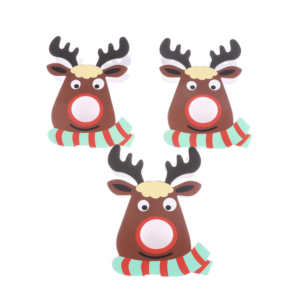DOITOOL Christmas Craft Lollipop Holder : 25PCS Christmas Lollipop Paper Cards Elk Reindeer Candy Decoration Cards Deer Xmas Candy Reindeer Chocolate Holder Party Supplies Green