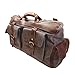 Leather Weekend Duffel Bag Canvas Travel Luggage Weekender Overnight Satchel Bag