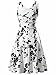 FENSACE Women's Summer Casual Small Floral Dress,18034-5,Medium