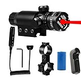 TZWNS Tactical Dot Rifle Hunting Gun Laser Scope Sight Picatinny Rail Weaver Barrel Mount Pressure Switch Power 532nm Beam