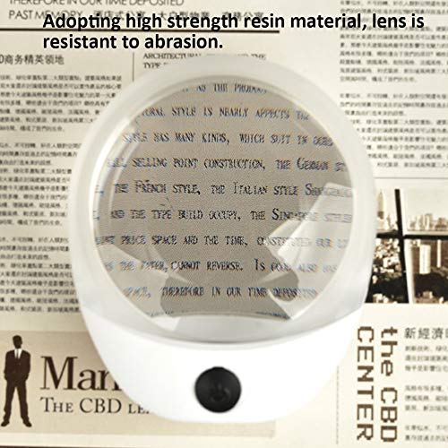 Microscopes & Endoscope,Maserfaliw Magnifier,Beileshi 10X LED Light Magnifier USB Rechargeable Reading Magnifying Glass Loupe - Thumbnail 4