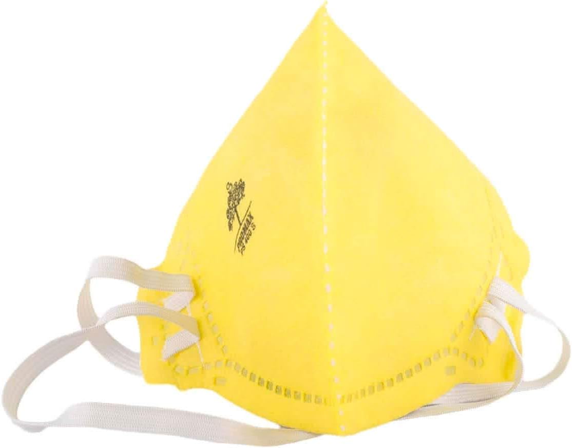 3 Ply Respirator Face Mask - Yellow - Pack of 20 Pcs