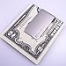 Money Clip Credit Card Holder NOONDAY Classic Silver Stainless Steel Slim Wallet