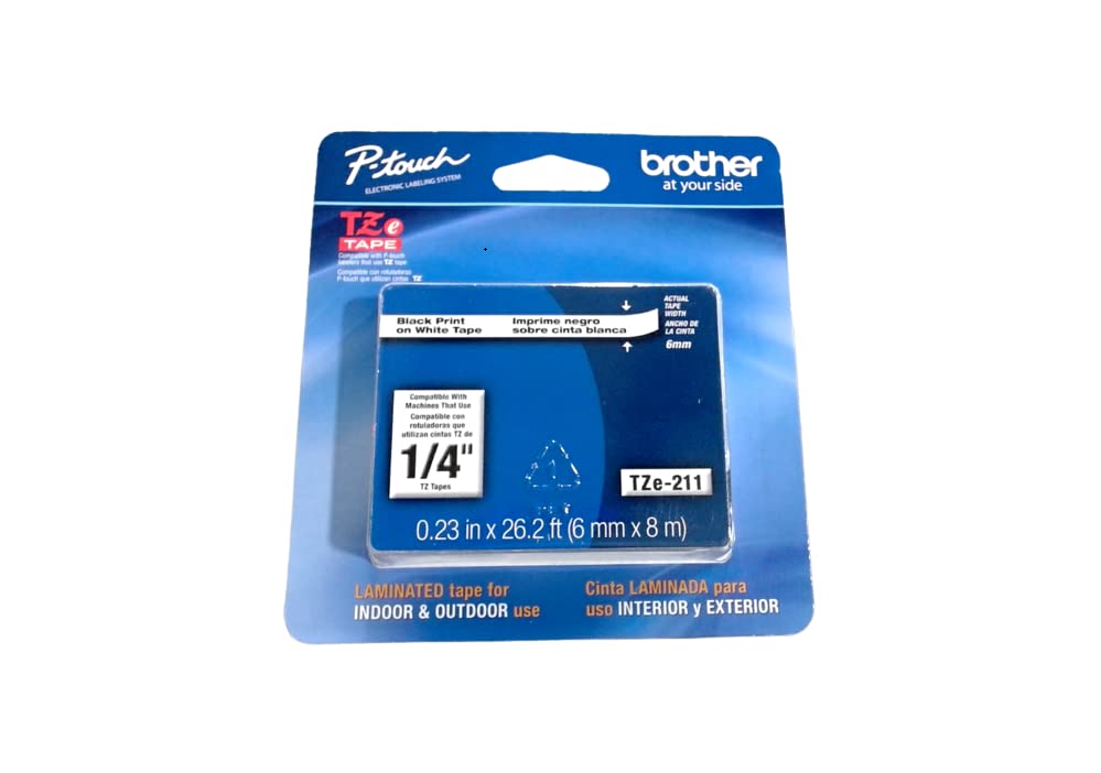 Brother Genuine P-touch TZE-211 Label Tape