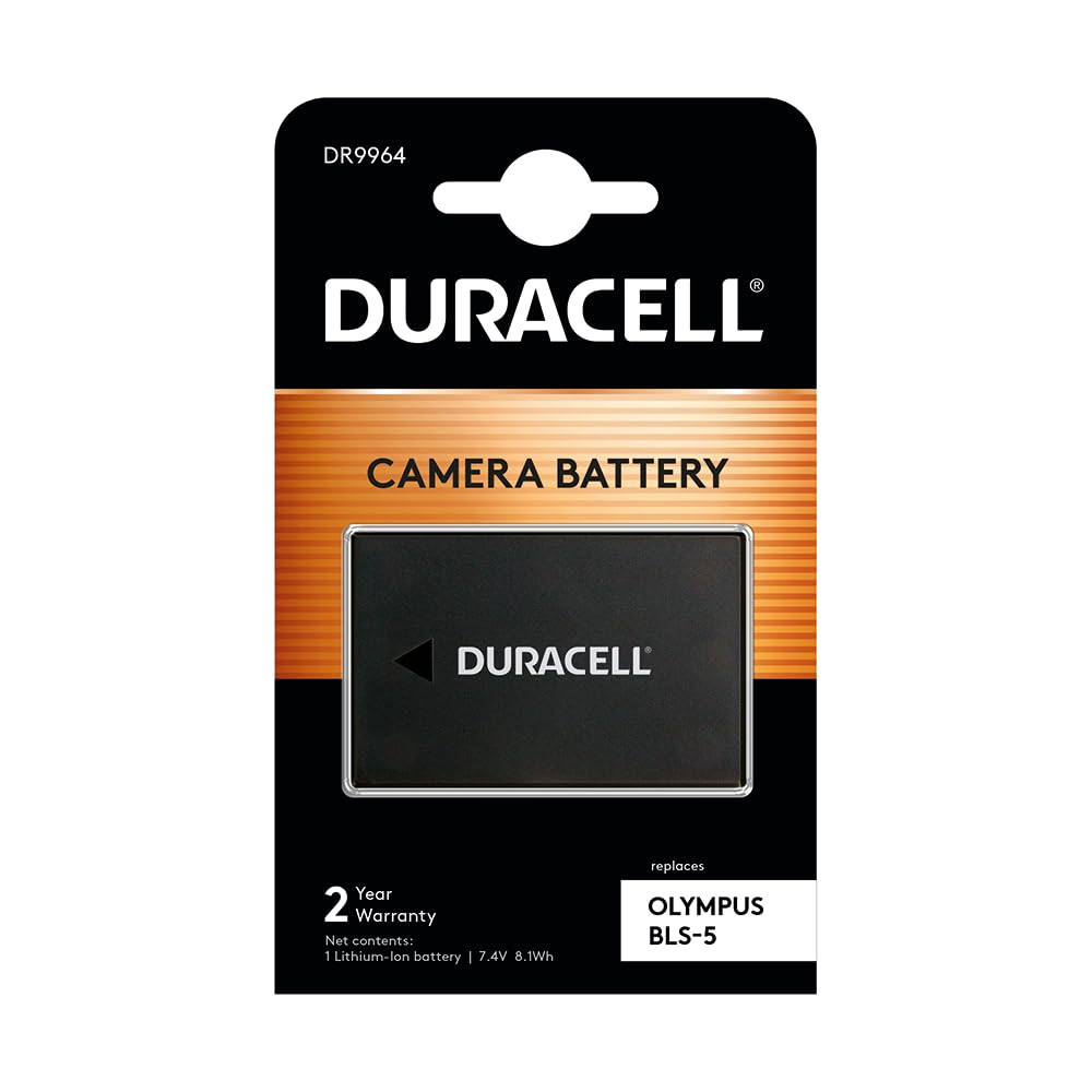 Duracell Premium Analog Olympus BLS-5 Battery PEN E-P3 E-PL1 E-PL2 E-PL3 7.4V 1050mAh