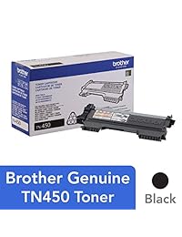 Cartucho de tóner de alto rendimiento original de Brother TN450, tóner negro de recambio, rendimiento de páginas de hasta 2.600 páginas