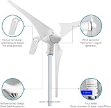 Giosolar 600W Solar Wind Kit 12V/24V: 400W Turbine + 2x 100W Panels + Controller view 6